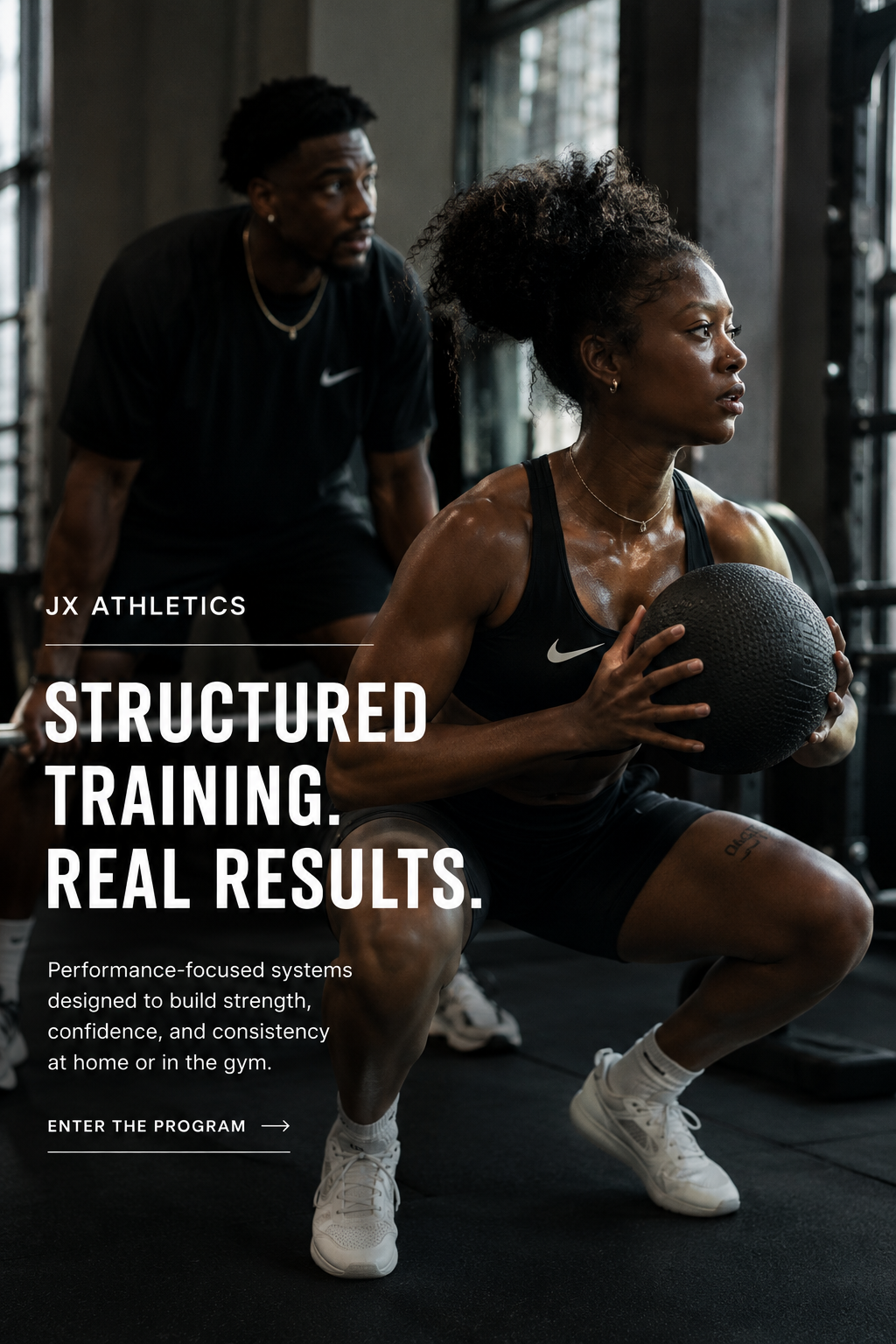 Structured Training Performance-focused systems designed to build strength, confidence, and consistency — at home or in the gym.