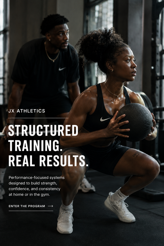 Structured Training Performance-focused systems designed to build strength, confidence, and consistency — at home or in the gym.
