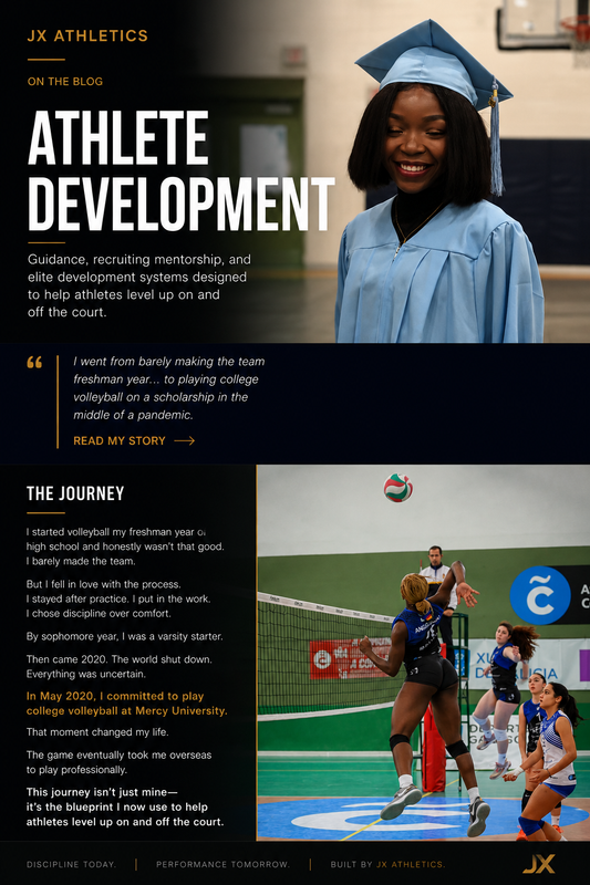 Athlete Development: Guidance, recruiting mentorship, and elite development systems designed to help athletes level up on and off the court.