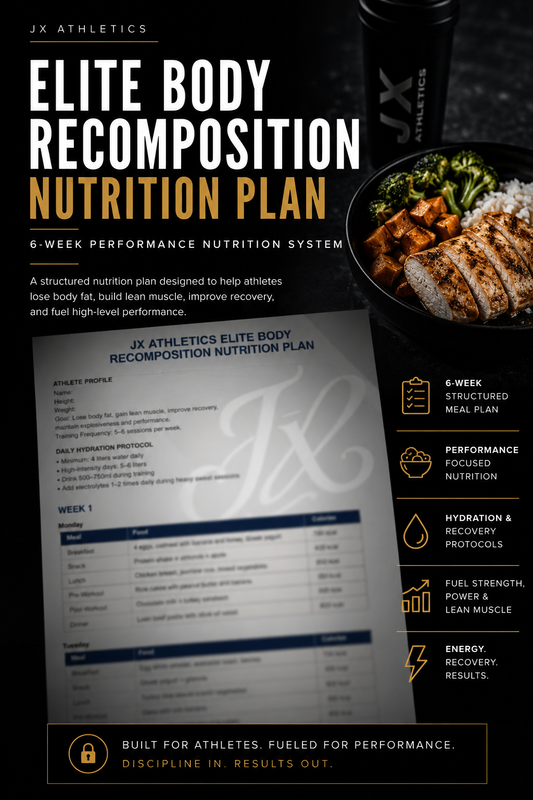 JX Athletics 8-Week Elite Body Recomposition Nutrition Plan