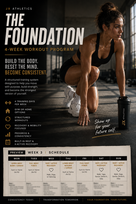 JX ATHLETICS: THE FOUNDATION  | 4 Week Full Body Transformation Program